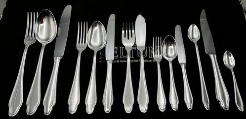 Bestekcassette - .925 zilver - Chippendale, Antiek en Kunst, Antiek | Goud en Zilver, Zilver, Ophalen of Verzenden