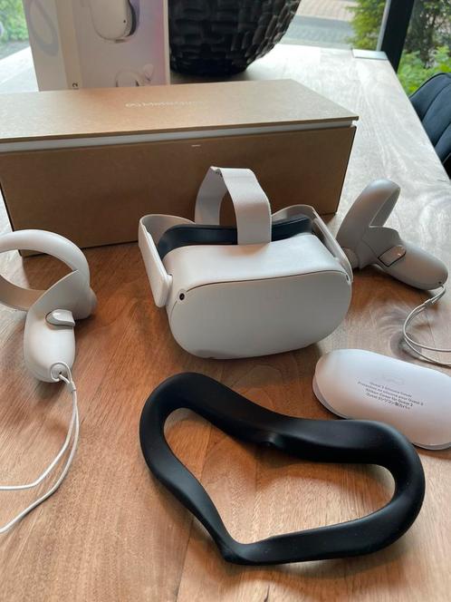 VR bril Meta Wuest 2 128GB met elite strap, Spelcomputers en Games, Virtual Reality, Zo goed als nieuw, Overige platformen, VR-bril