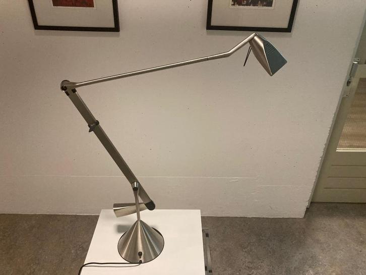 design bureaulamp, Huis en Inrichting, Lampen | Tafellampen, Zo goed als nieuw, 50 tot 75 cm, Metaal, Ophalen