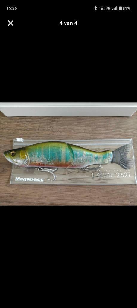 Megabass I-Slide 262t Oikawa Islide glidebait snoek, Watersport en Boten, Hengelsport | Roofvissen, Gebruikt, Haak, Ophalen