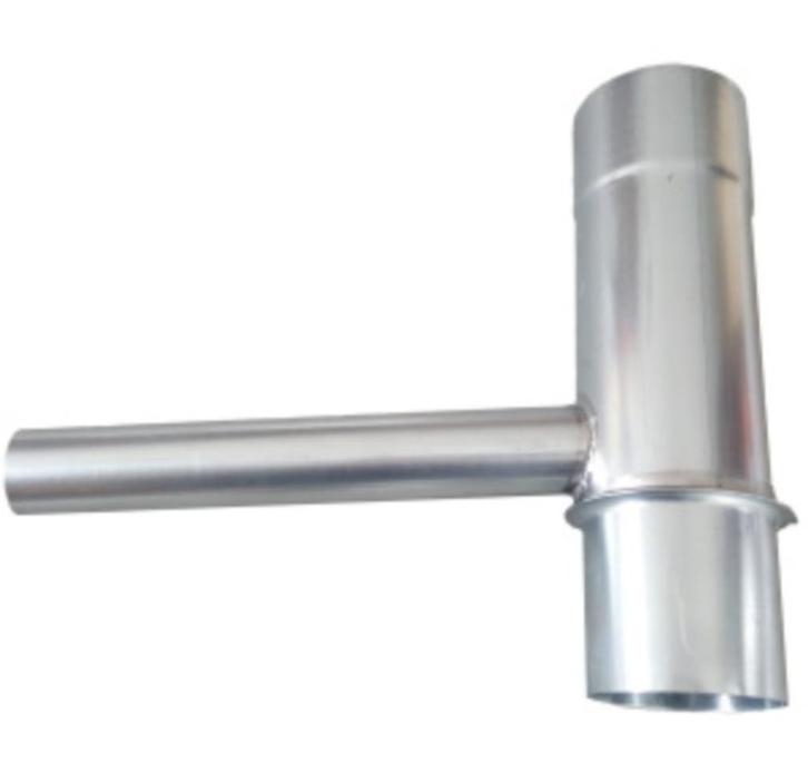 Zinken regentonvuller ø80 voor een regenpijp Water opvangen!, Doe-het-zelf en Verbouw, Buizen en Afvoer, Nieuw, Rechte buis, Zink