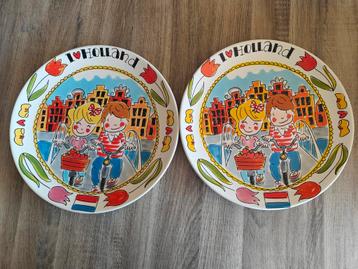 Blond Amsterdam Serveerborden 'I ️❤️ Holland' ⌀33cm beschikbaar voor biedingen