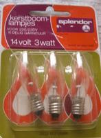 3 Splendor res lampjes Kerstboomverlichting op kaart 14V 3W, Ophalen of Verzenden, Nieuw