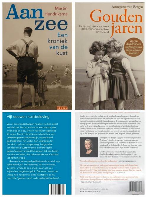Aan de zee- M. Hendriksma en Gouden jaren- A. van Bergen, Boeken, Geschiedenis | Vaderland, Zo goed als nieuw, 20e eeuw of later