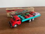 Blikken speelgoed truck met auto, Antiek en Kunst, Antiek | Speelgoed, Ophalen of Verzenden