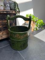Chinees groot hout bak mand emmer Chinese handbeschilderd, Huis en Inrichting, Woonaccessoires | Schalen en Manden, Verburgt Vintage