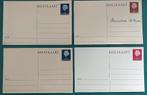 Briefkaart 4x Juliana 7, 8, 10 en 15 cent G.315/319/330/338, Verzenden, Briefkaart