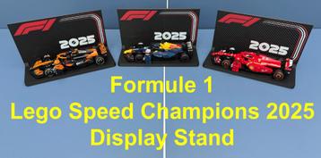 Formule 1 Lego Speed Champions 2025 Display Stand beschikbaar voor biedingen