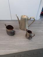 Antieke verzilverde koffieset, Antiek en Kunst, Ophalen of Verzenden