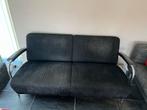 Leolux Scylla 2-zits bank - Zwart, Huis en Inrichting, Banken | Bankstellen, Ophalen of Verzenden, Gebruikt, 75 tot 100 cm, Tweepersoons