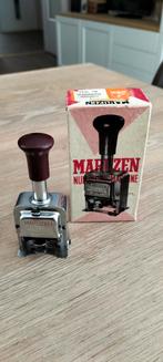Maruzen Doornummer Stempel - Vintage, Ophalen of Verzenden