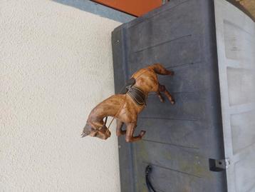 Zeldzame vonst  Vintage  leren steigeren paard handgemaakte  beschikbaar voor biedingen