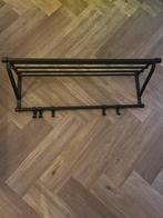 Zwart metalen wandkapstok, Wandkapstok, Gebruikt, Ophalen of Verzenden, Minder dan 100 cm