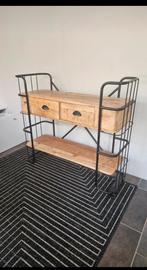 Zwart vloerkleed 160x230 cm met juten accenten, Ophalen of Verzenden, Zo goed als nieuw