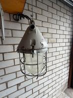 Originele DDR Bunker Hanglamp - Industrieel Design, Ophalen, Gebruikt, Glas, Minder dan 50 cm