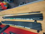 3x vaste stok + foudraal, Watersport en Boten, Hengelsport | Witvissen, Ophalen of Verzenden, Zo goed als nieuw, Vaste hengel