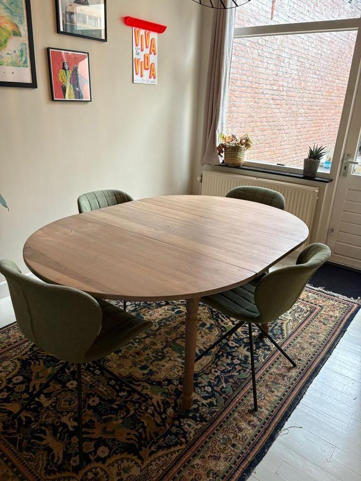 Uitschuifbare tafel 120 / 170x120, Huis en Inrichting, Tafels | Eettafels, Gebruikt, 100 tot 150 cm, 150 tot 200 cm, Vijf personen of meer