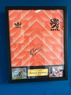 Ingelijst nederland 1988 shirt gesigneerd door Ronald Koeman, 1 speler, Ophalen of Verzenden, Zo goed als nieuw