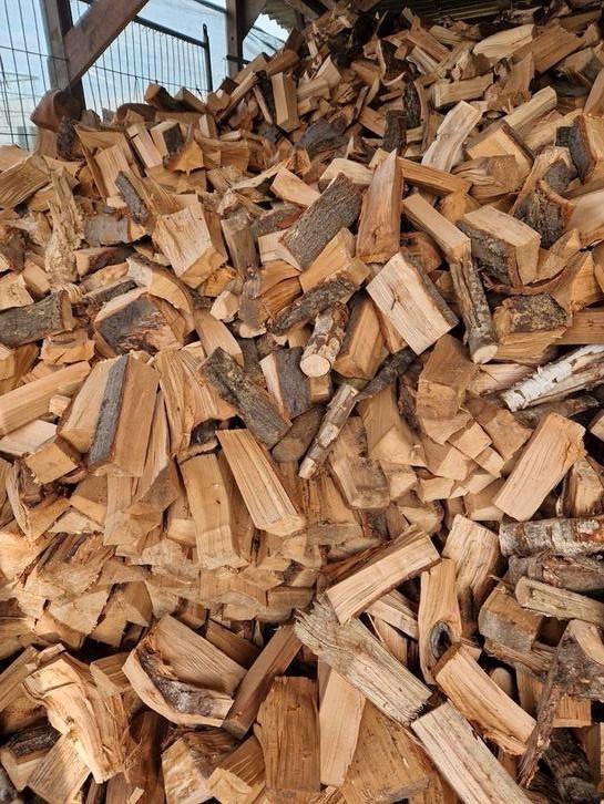 Haardhout kachelhout  DROOG !!!, Tuin en Terras, Haardhout, Blokken, 6 m³ of meer, Ophalen