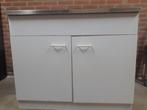 Keukenblok wit, Huis en Inrichting, Keuken | Complete keukens, Gebruikt, Wit, Enkelwandige keuken, Ophalen of Verzenden