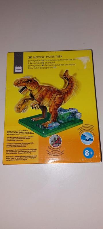 3d moving paper t-rex nieuw bewegende tyrannosaurus rex beschikbaar voor biedingen