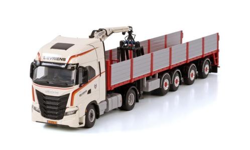 Sevriens; IVECO S-WAY AS HIGH 4X2 BRICK TRAILER - 4 AXLE, Hobby en Vrije tijd, Modelauto's | 1:50, Zo goed als nieuw, Bus of Vrachtwagen