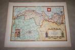Fraaie oude provinciekaart Limburg met wapen - 1940 !!, Boeken, Atlassen en Landkaarten, Gelezen, Ophalen of Verzenden