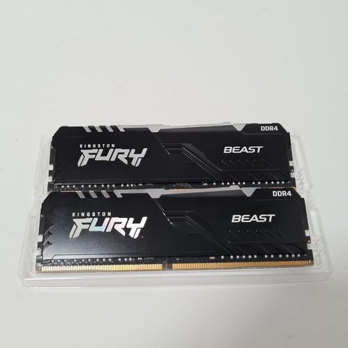 Kingston Fury Beast DDR4 3600mhz 16GB (2x 8GB), Computers en Software, RAM geheugen, Gebruikt, Desktop, 16 GB, DDR4, Ophalen of Verzenden