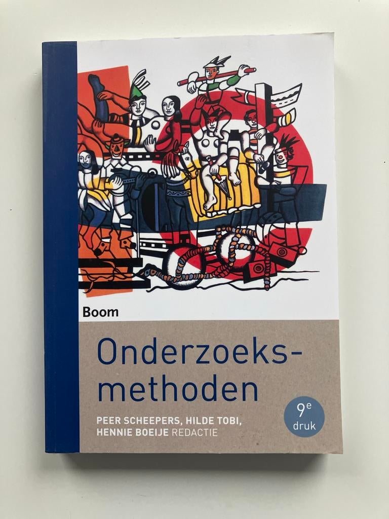 Onderzoeksmethoden - Peer Scheepers, Hilde Tobi, Ophalen of Verzenden, Zo goed als nieuw, HBO
