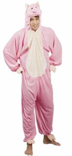 Varkens Onesie - Volwassenen, Kleding | Heren, Carnavalskleding en Feestkleding, Carnaval, Nieuw, Overige maten, Ophalen of Verzenden