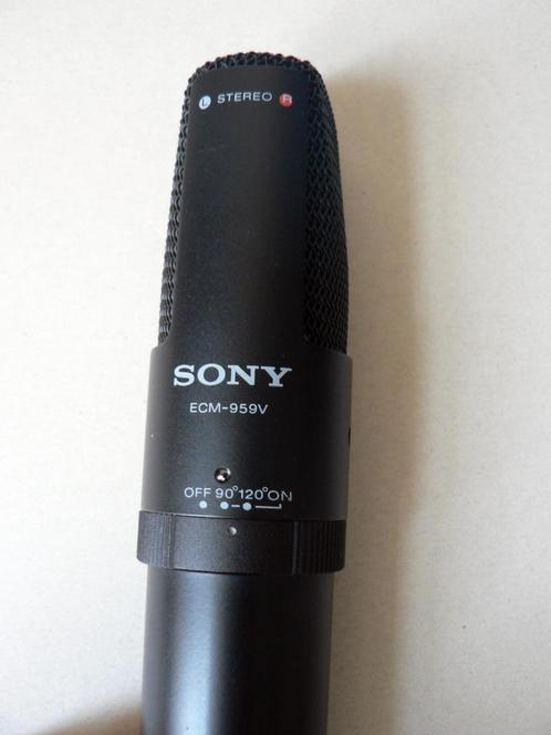 Sony ECM 959V Electret Condenser Microfoon, Verzamelen, Fotografica en Filmapparatuur, 1980 tot heden, Ophalen of Verzenden