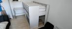 Hoogslaper met bureau en opbergruimte - 90x200, Huis en Inrichting, Ophalen, Eenpersoons, Minder dan 160 cm, Zo goed als nieuw