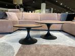 nu of nooit! Salontafel set Rovigo. Kleur: Houtlook Naturel, Overige materialen, Rond, 55 tot 75 cm, Zo goed als nieuw