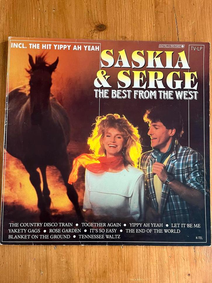 Saskia & Serge - The Best From The West LP, Cd's en Dvd's, Vinyl | Country en Western, Gebruikt, Ophalen of Verzenden