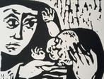 Broeder Bernulfus Lino Maria en Jezus jaren 60, Antiek en Kunst, Kunst | Litho's en Zeefdrukken, Verzenden