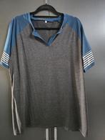 Sportief T-shirt grijs/blauw maat xxl (valt als maat 46/48), Ophalen of Verzenden, Zo goed als nieuw, Blauw, Shirt of Top