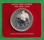 Papua Nieuw Guinea, 10 Kina 1978 zilver proof, Verzenden, Losse munt, Zilver