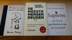 Gloednieuwe boeken oa: Sapiens Een kleine geschiedenis van d, Nieuw, Ophalen of Verzenden