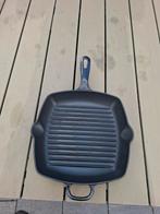 Van Kempen & Begeer Gietijzeren Grillpan, Gebruikt, Gietijzer, Ophalen of Verzenden, Keramische plaat