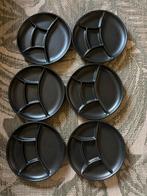 10 zwarte fondue borden - 2 modellen, Ophalen of Verzenden, Gebruikt