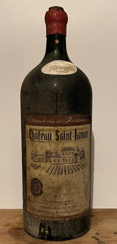 Chateau Saint-Ignan 1985, Verzamelen, Wijnen, Zo goed als nieuw, Rode wijn, Frankrijk, Vol, Ophalen