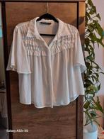 Witte blouse,  Zara,  L., Kleding | Dames, Maat 42/44 (L), Ophalen of Verzenden, Zo goed als nieuw, Wit