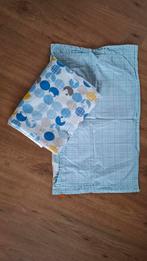 Dekbedovertrek en kussensloop peuterbed: stokke, Ophalen of Verzenden, Wit, Jongetje of Meisje, Dekbedovertrek