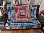 Handgemaakte Granny Square Woondeken XL., Ophalen of Verzenden, Zo goed als nieuw, Haken, Overige typen