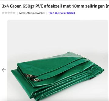 afdekzeil 3x4 / 650gr per m2 beschikbaar voor biedingen