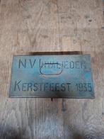 Kerstblik Invalieden Kerstfeest 1935, Verzamelen, Blikken, Ophalen of Verzenden