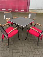 Complete terras meubilair horeca, Nieuw, Tuinset, Eettafel, 4 zitplaatsen