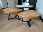 Salon tafels dBodhi, Huis en Inrichting, Tafels | Salontafels, Ophalen, Rond, 50 tot 100 cm, Zo goed als nieuw