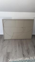 Schilderij Woood warm beige, Ophalen of Verzenden, Zo goed als nieuw