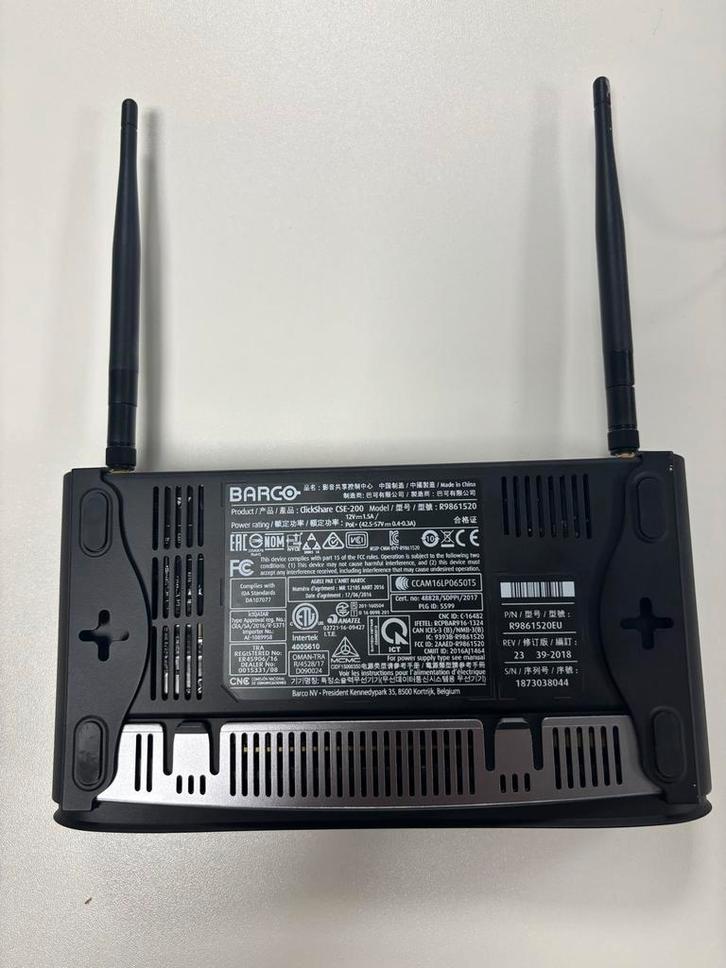 Barco ClickShare CSE-200 Draadloos Presentatiesysteem, Computers en Software, Presenters, Gebruikt, Verzenden